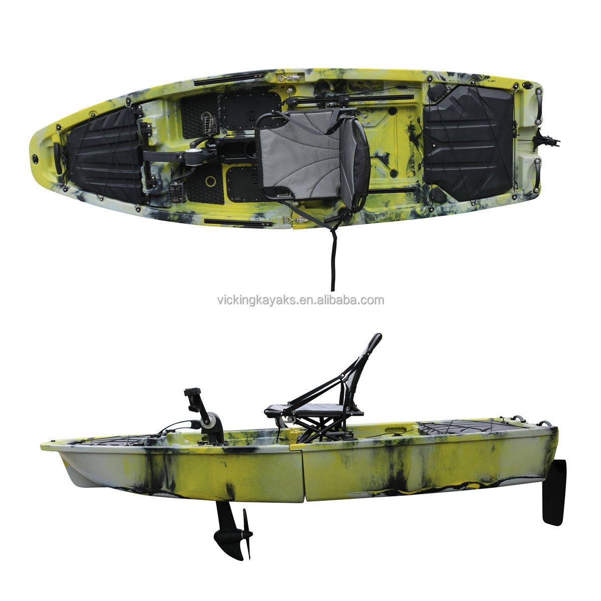 Fishing Boat Seat - 14-футовый модульный каяк с педальным приводом